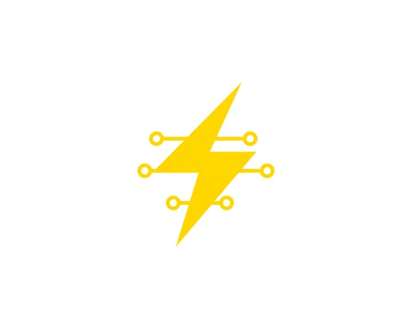 Lightning Logo Template Vector Pictogram Illustratie Ontwerp — Stockvector