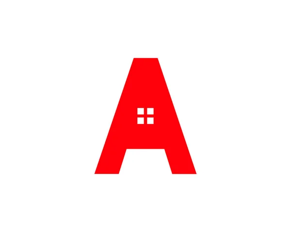 Lettre Initiale Vecteur Logo Immobilier — Image vectorielle