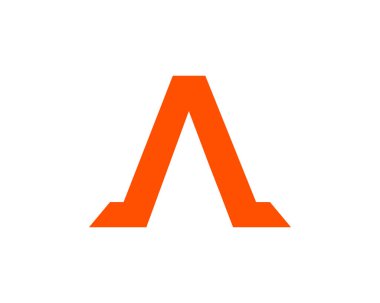 İlk harf A logo vektör tasarım şablonu