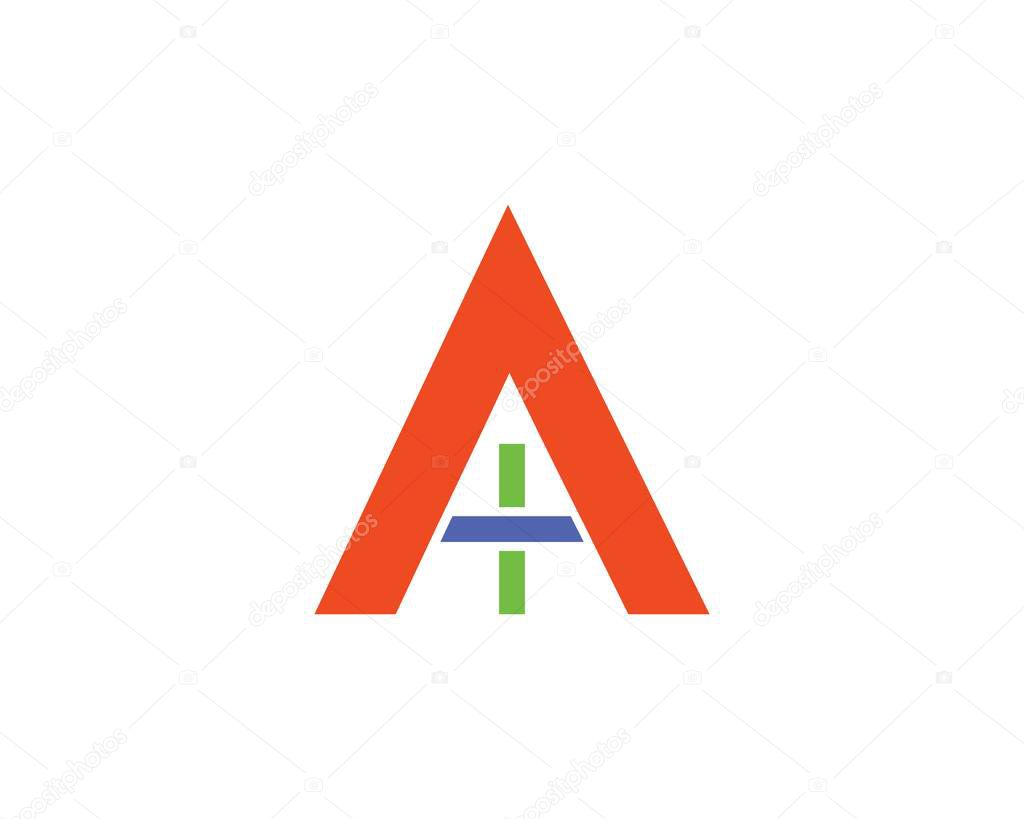 Initial letter A medical logo icon design template