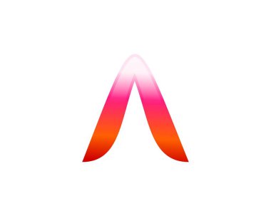 İlk harf A logo vektör tasarım şablonu