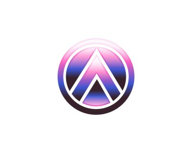 İlk harf A logo vektör tasarım şablonu
