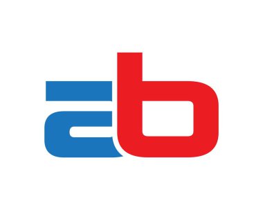 Mektubu Ab logo tasarım şablonu öğeleri