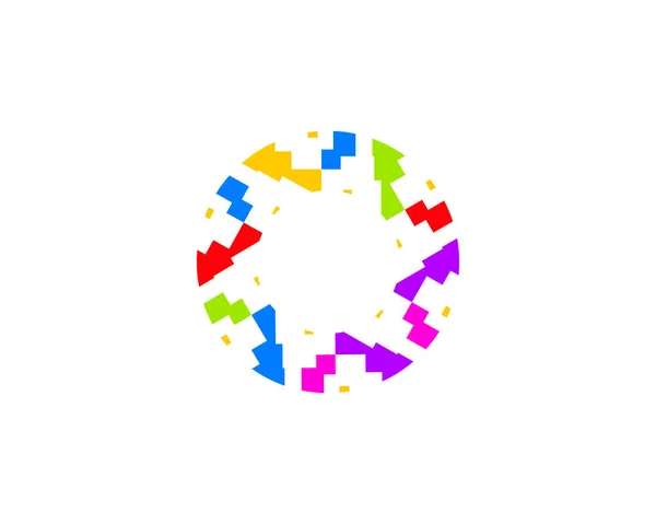 Plantilla de logotipo de círculo abstracto — Vector de stock
