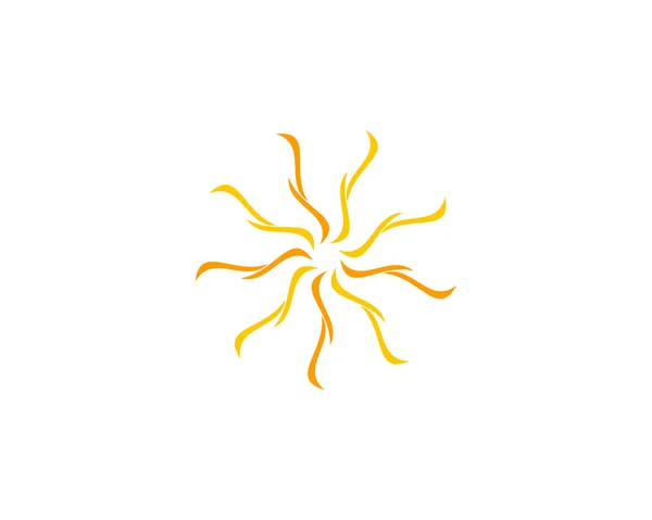 Conception abstraite créative logo soleil — Image vectorielle