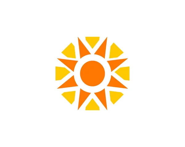 Diseño del logotipo del sol creativo abstracto — Vector de stock