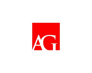 İlk Harf AG Logo Şablonu Tasarımı