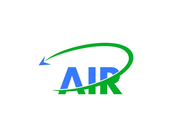Carta Air Travel Logo Design Template — Vetor de Stock
