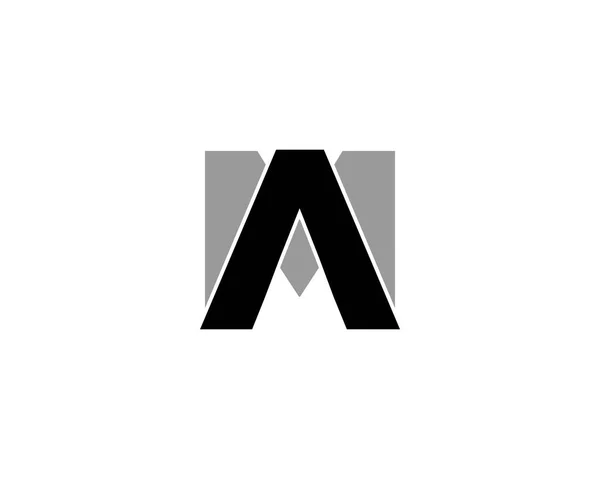 İlk harf Am Logo tasarım şablonu