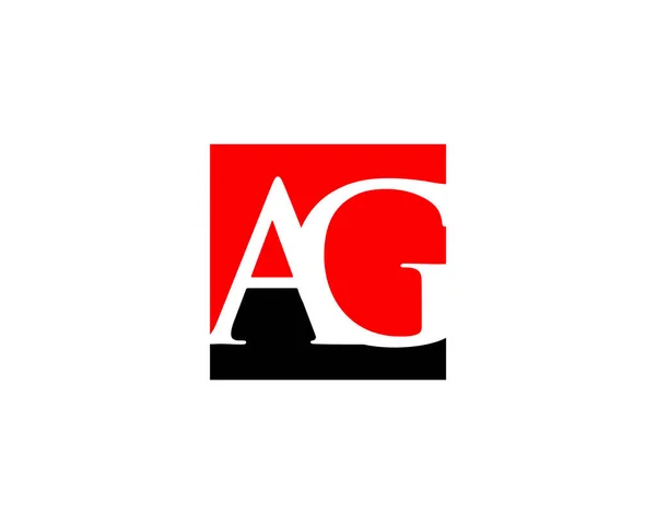 최 초의 Letter AG Logo Template Design — 스톡 벡터