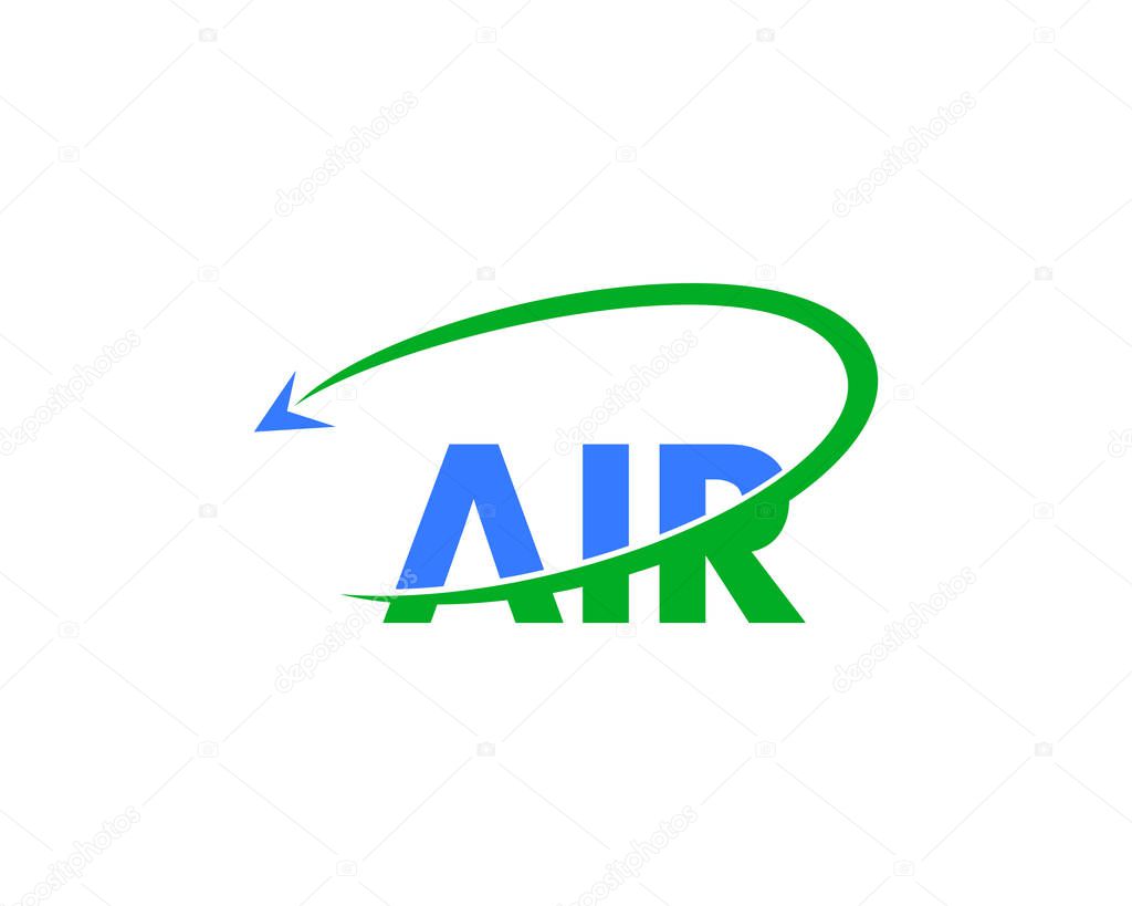 Letter Air Travel Logo Design Template