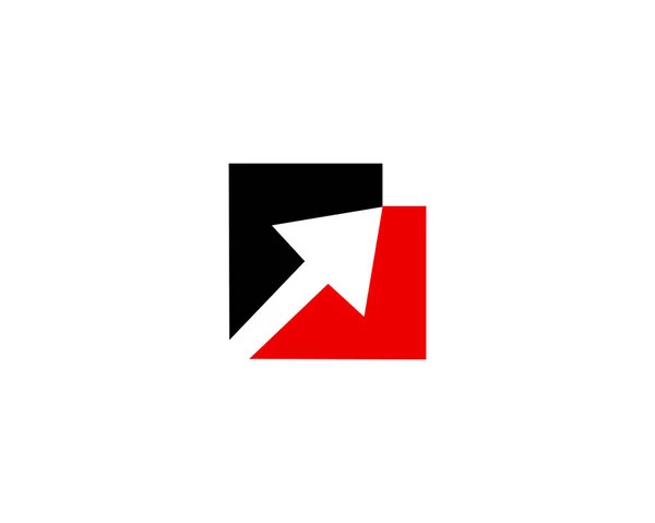 Flecha logo vector icono plantilla — Vector de stock