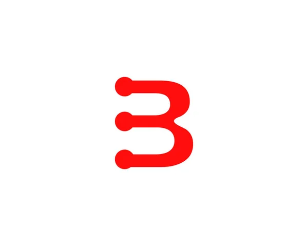 Lettre initiale B élément de modèle de conception de logo — Image vectorielle