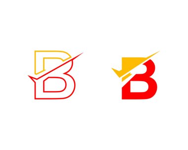 Küme denetim listesi şeklinde mektup B logosu