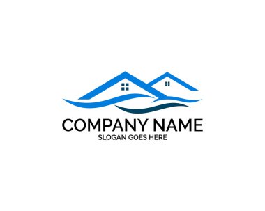 Plaj Evi Logosu Tasarım Şablonu