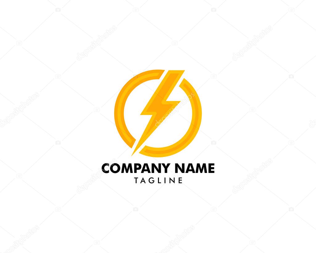 Lightning Logo Template vector icon illustration design