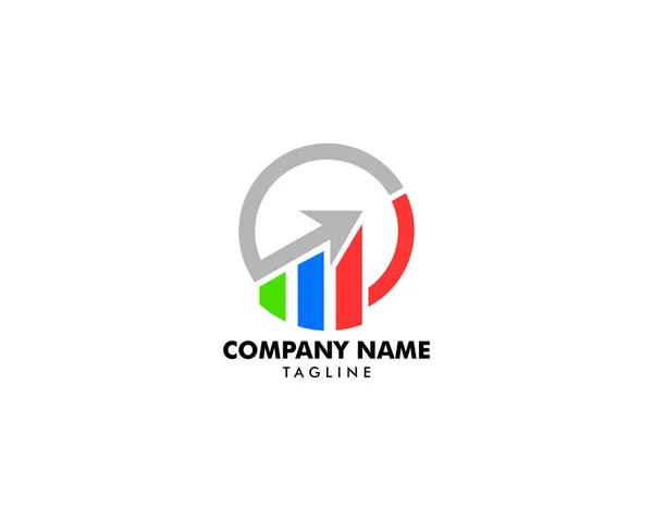 Estatísticas de negócios Logo Design Template —  Vetores de Stock