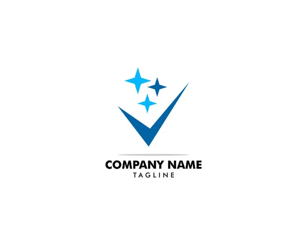 Diseño del logo Clean Check vector conceptual — Vector de stock