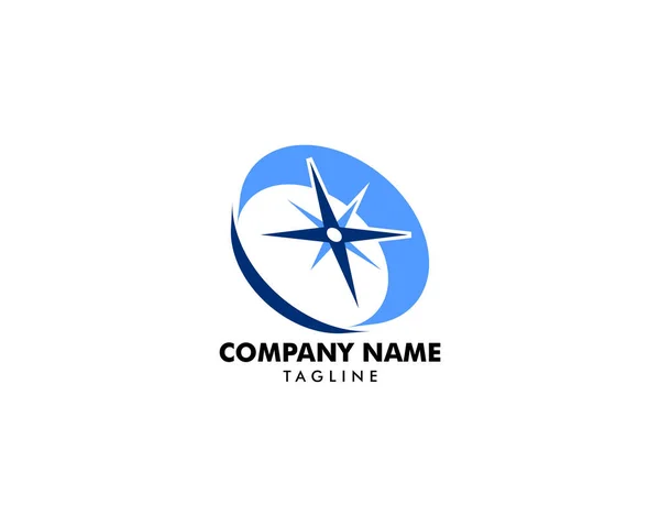 Kompass Logotyp Mall vektor ikon illustration design — Stock vektor