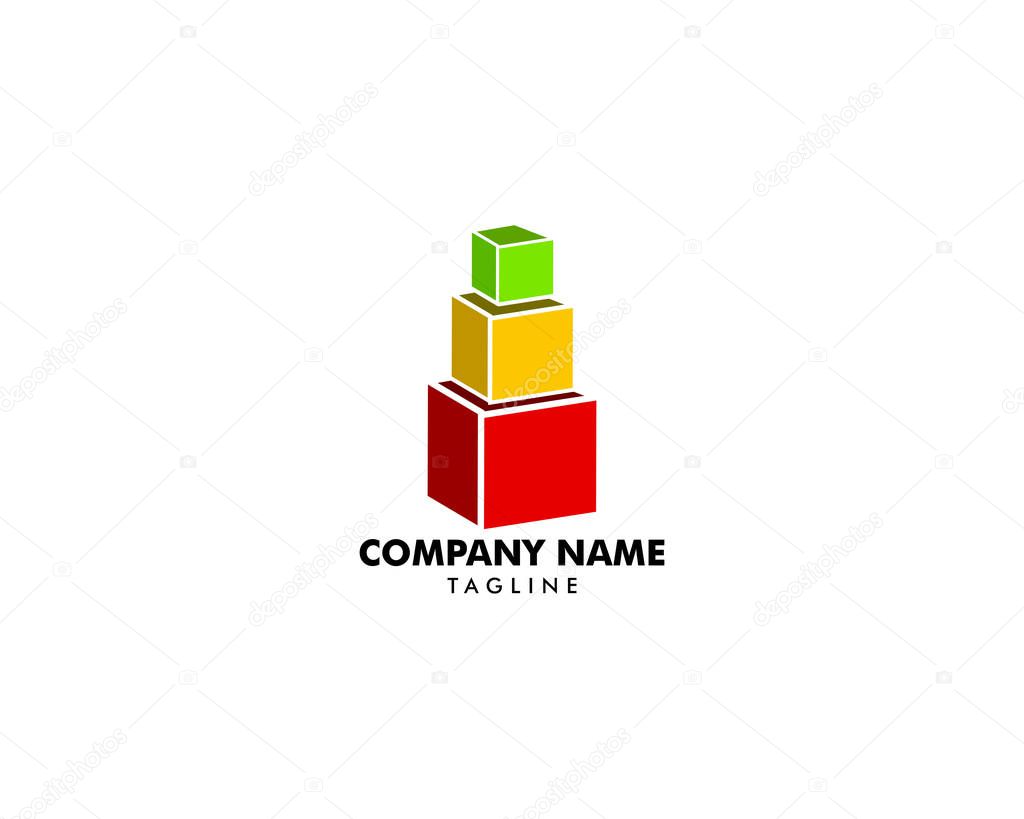 Stack Box Logo Design Idea