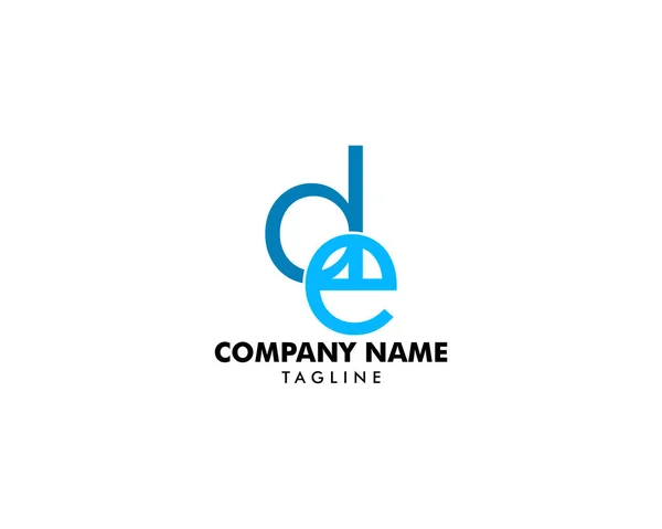 De początkowa litera logo szablon projekt wektor — Wektor stockowy