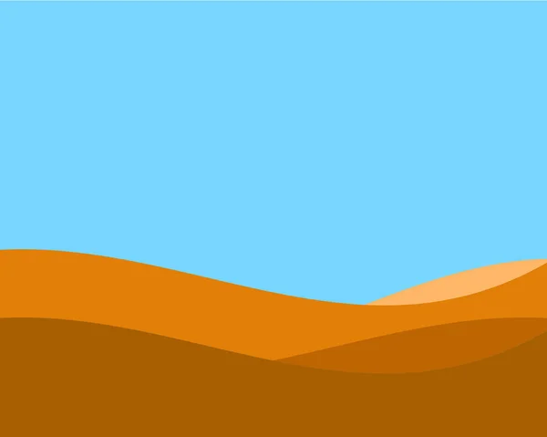 Vektor Wüste Landschaft Hintergrund Illustration — Stockvektor