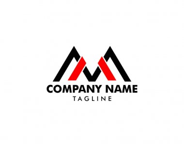 İlk harf Mm Logo tasarım şablonu