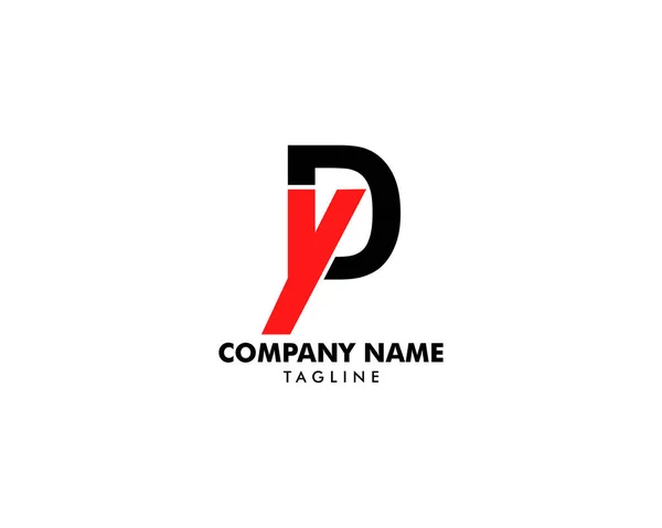 Počáteční písmeno Dy Logo šablonu návrhu — Stockový vektor