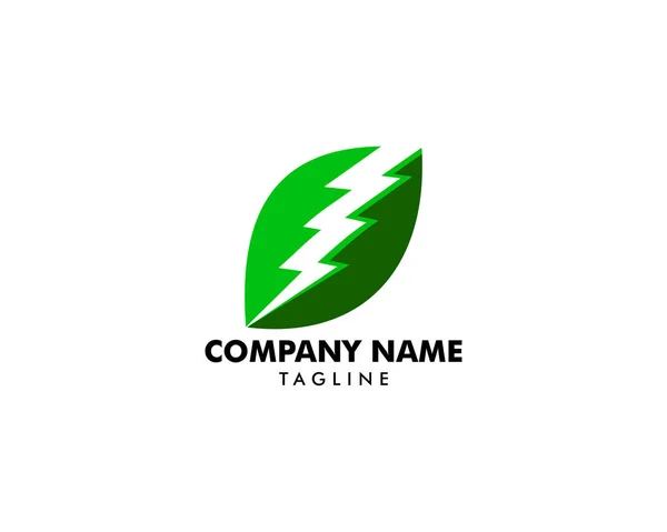 Green Power Energy Logo Design Element