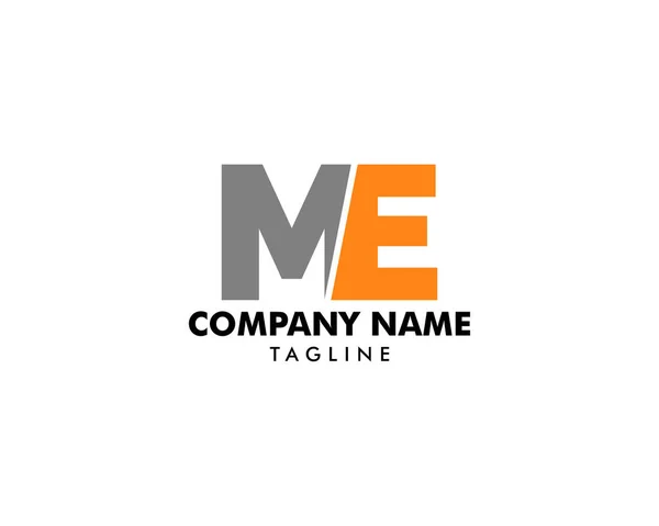 Начальный шаблон логотипа ME — стоковый вектор