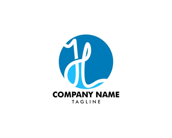 Letra inicial JL Logo Template Design — Vector de stock