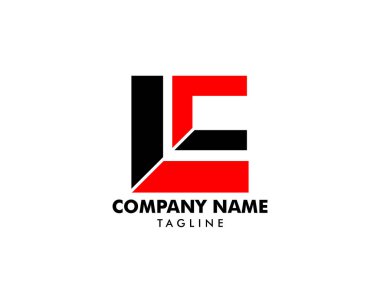 İlk harfleri Lc Logo tasarım şablonu