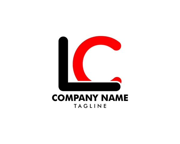 Lettera iniziale LC Logo Template Design — Vettoriale Stock