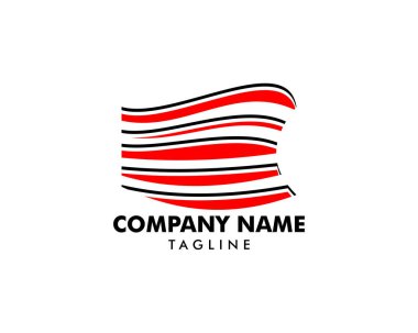 Soyut Hızlı Şekil Logo Şablonvektör Çizim