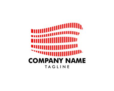 Soyut Hızlı Şekil Logo Şablonvektör Çizim