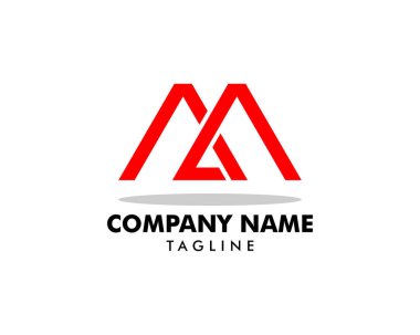 İlk harf Ma Logo tasarım şablonu