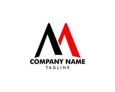 Başlangıç Harfi M Logo Şablonu Tasarımı