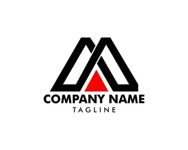 Başlangıç Harfi M Logo Şablonu Tasarımı