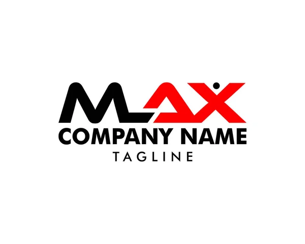 Anfangsbuchstabe max design logo — Stockvektor