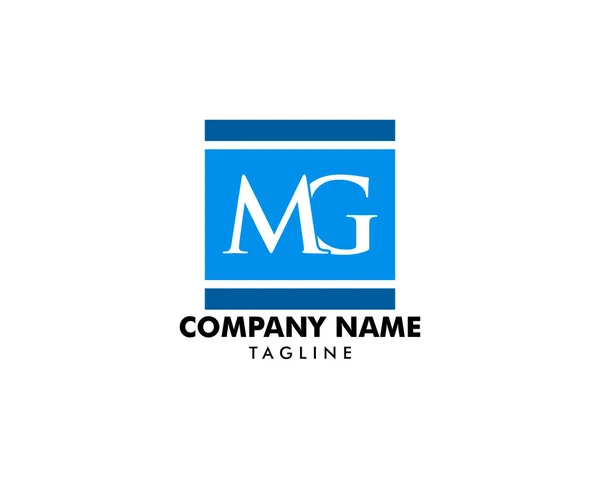 Lettre initiale MG Modèle de logo Design — Image vectorielle