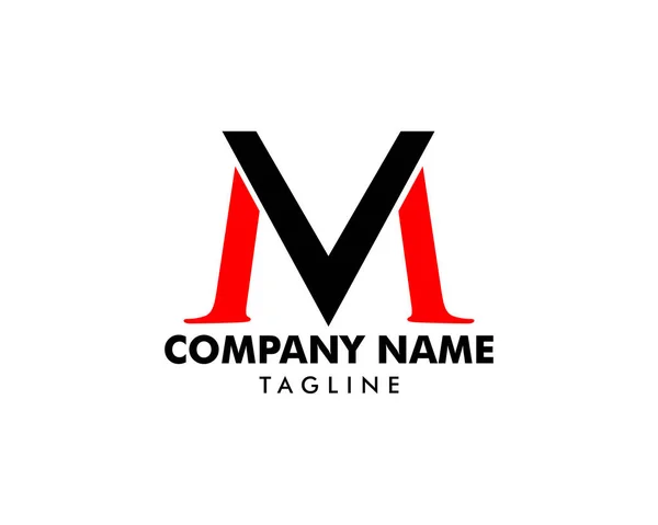 Lettre initiale Modèle de logo MV Design — Image vectorielle