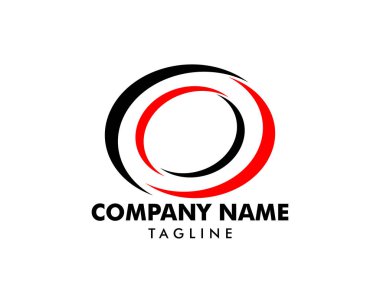 İlk harf O Logo tasarım şablonu