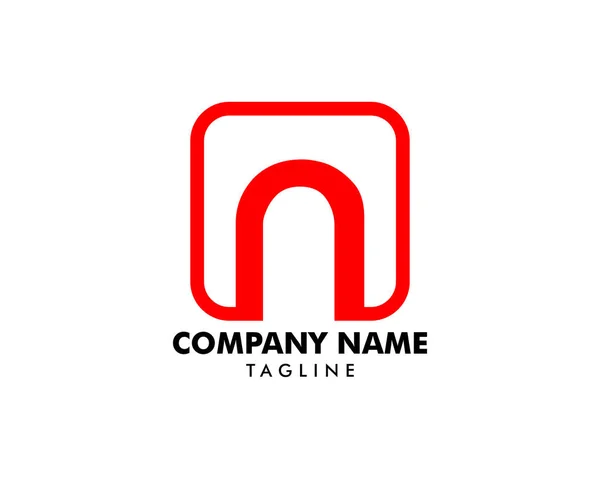 Lettera iniziale N Logo Template Design — Vettoriale Stock