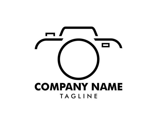 Kamera fotoğraf logosu vektör şablonu