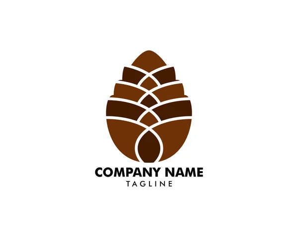Vetor de modelo de logotipo Pinecone —  Vetores de Stock