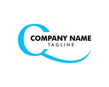 İlk harf Q Logo tasarım şablonu