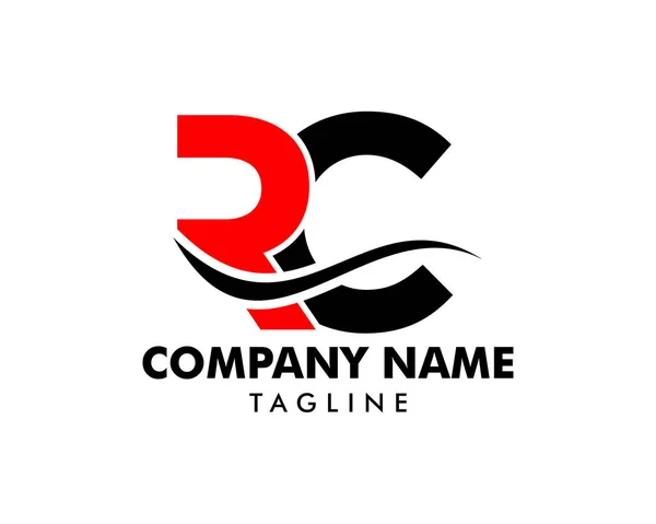 İlk Harf RC Logo Şablonu Tasarımı