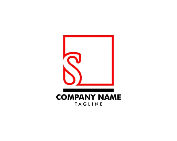 Lettera iniziale S Logo Template Design — Vettoriale Stock