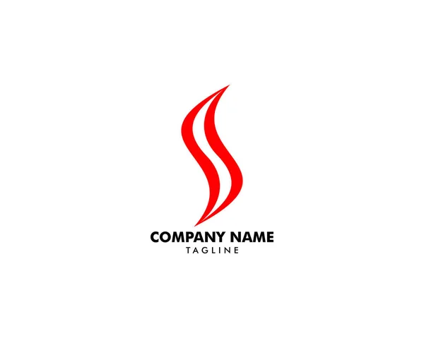Lettera iniziale S Logo Template Design — Vettoriale Stock