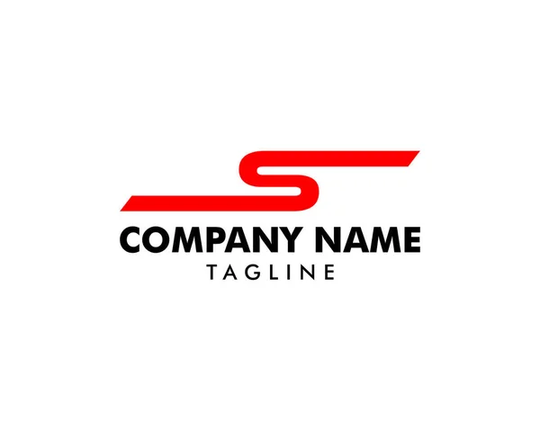 Anfangsbuchstabe S Logo Template Design — Stockvektor